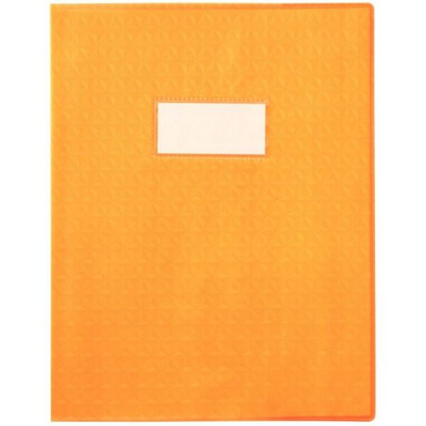 Protège-Cahier Jaune avec Marque-Page et Porte-Étiquette
